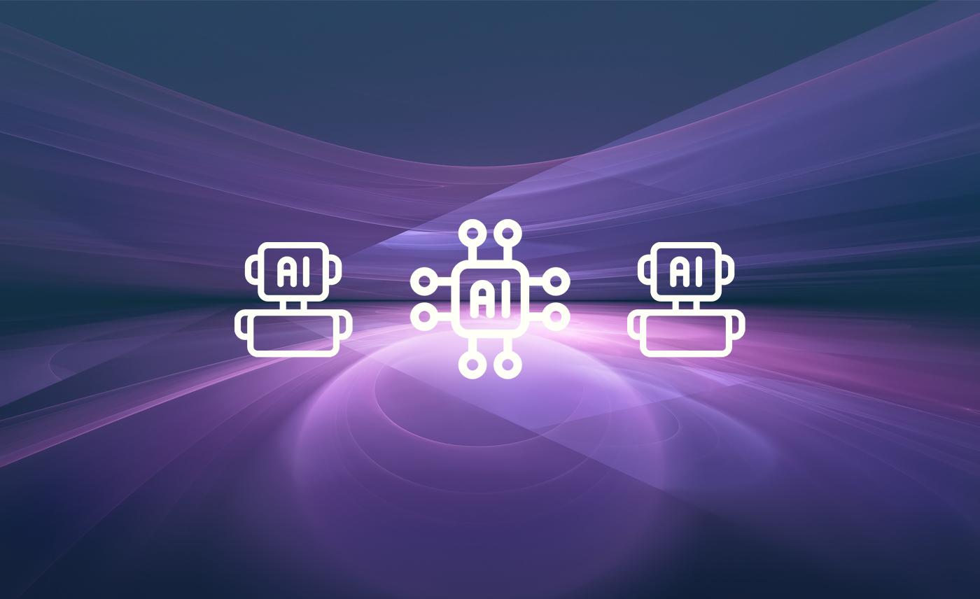 KI Agenten Hintergrundbild Farbig