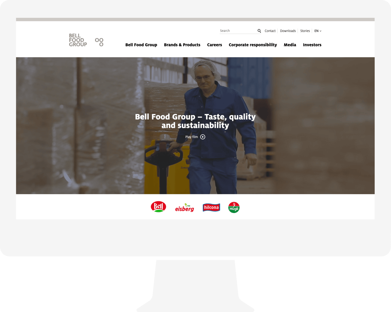 BellFoodGroup Startseite Website