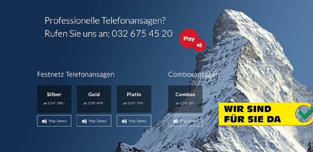 Eine Version ohne Mensch mit einem Berg im Hintergrund