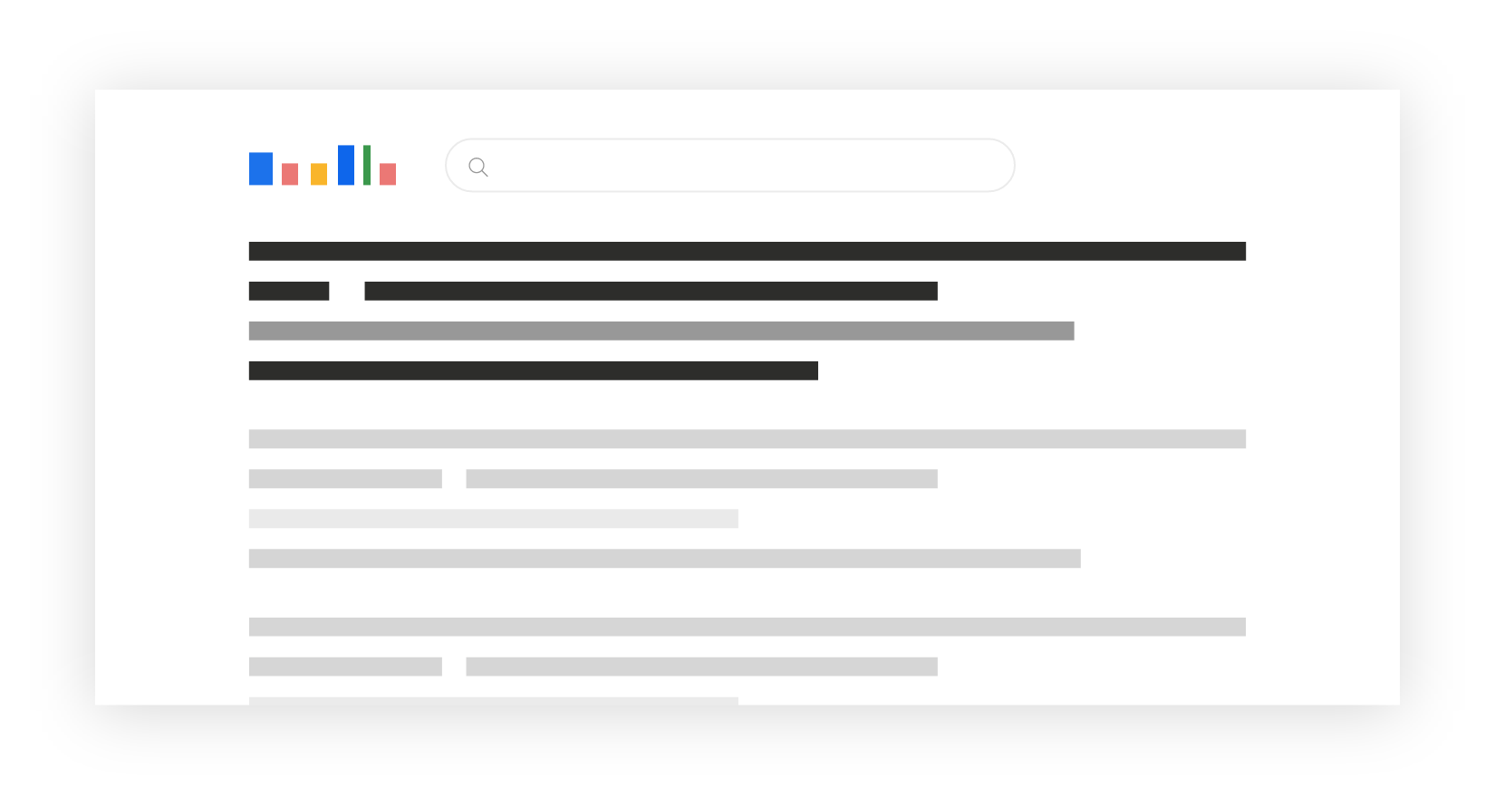 Suchmaschine Darstellung von Topranking